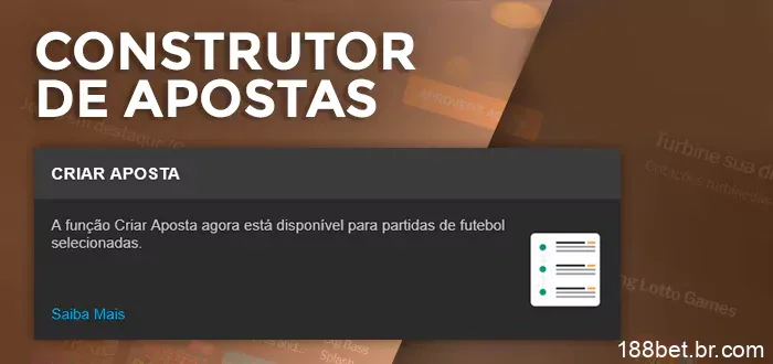 Construtor de apostas 188Bet