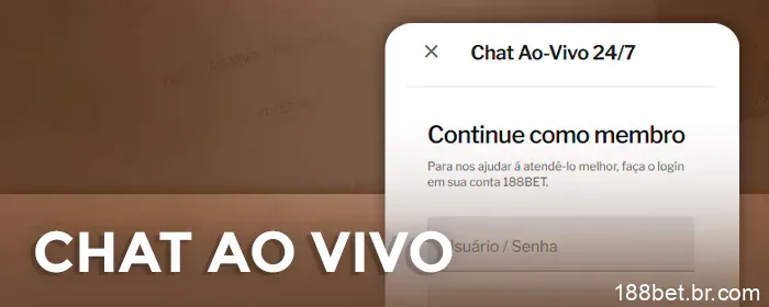 Contato com a 188Bet via chat online