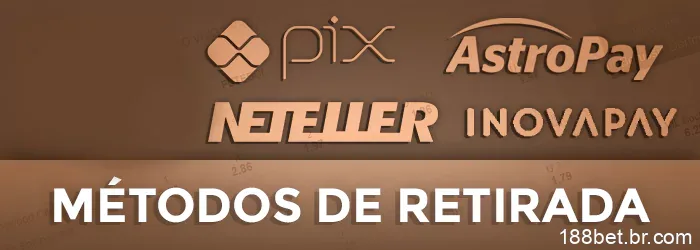 Métodos retirada de dinheiro da 188bet
