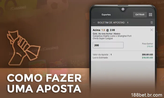 Processo de apostas do 188Bet