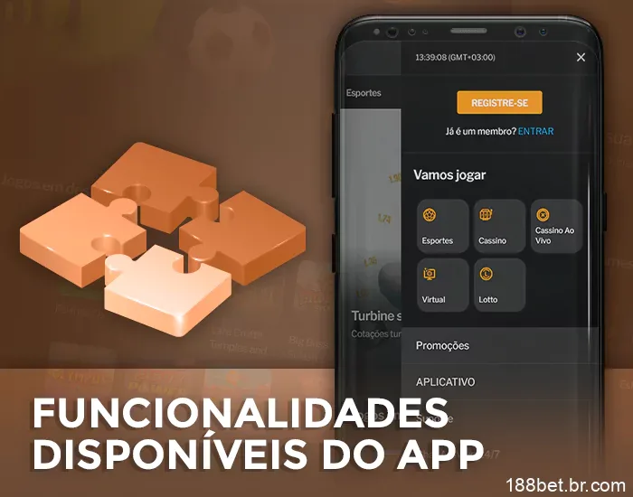 Recursos do aplicativo móvel 188Bet