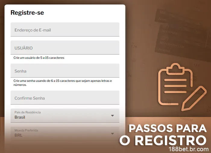 Registro da conta 188Bet