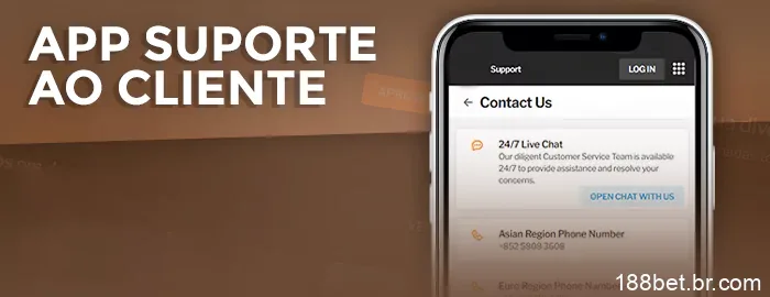 Suporte ao jogador no aplicativo 188Bet
